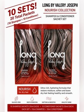 Nourish Shampoo & Conditioner Sachet Set - Red